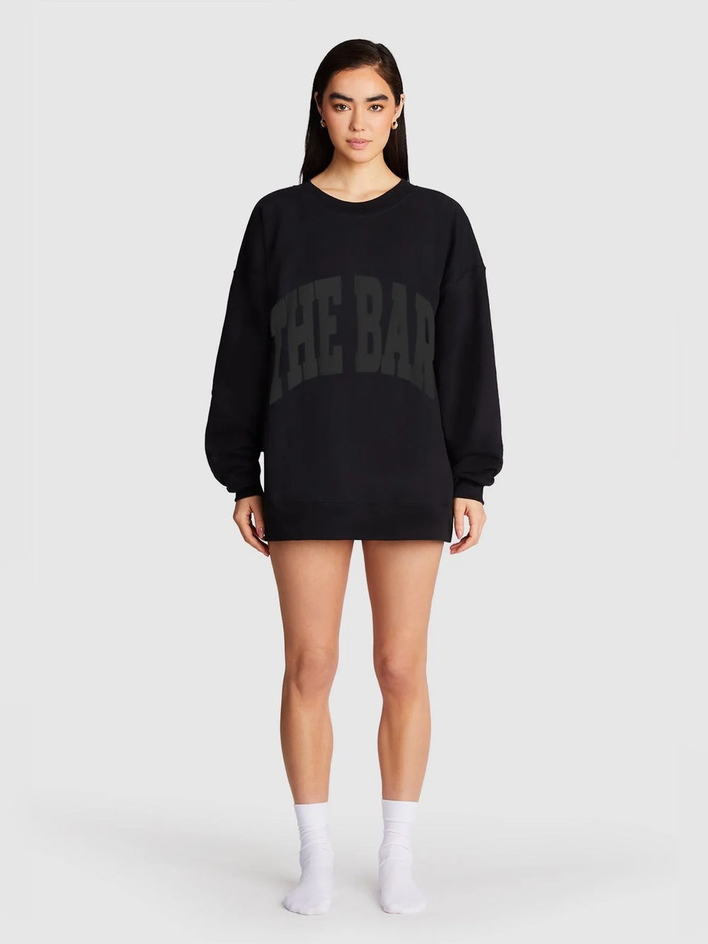 The Bar Black Varsity Sweatshirt